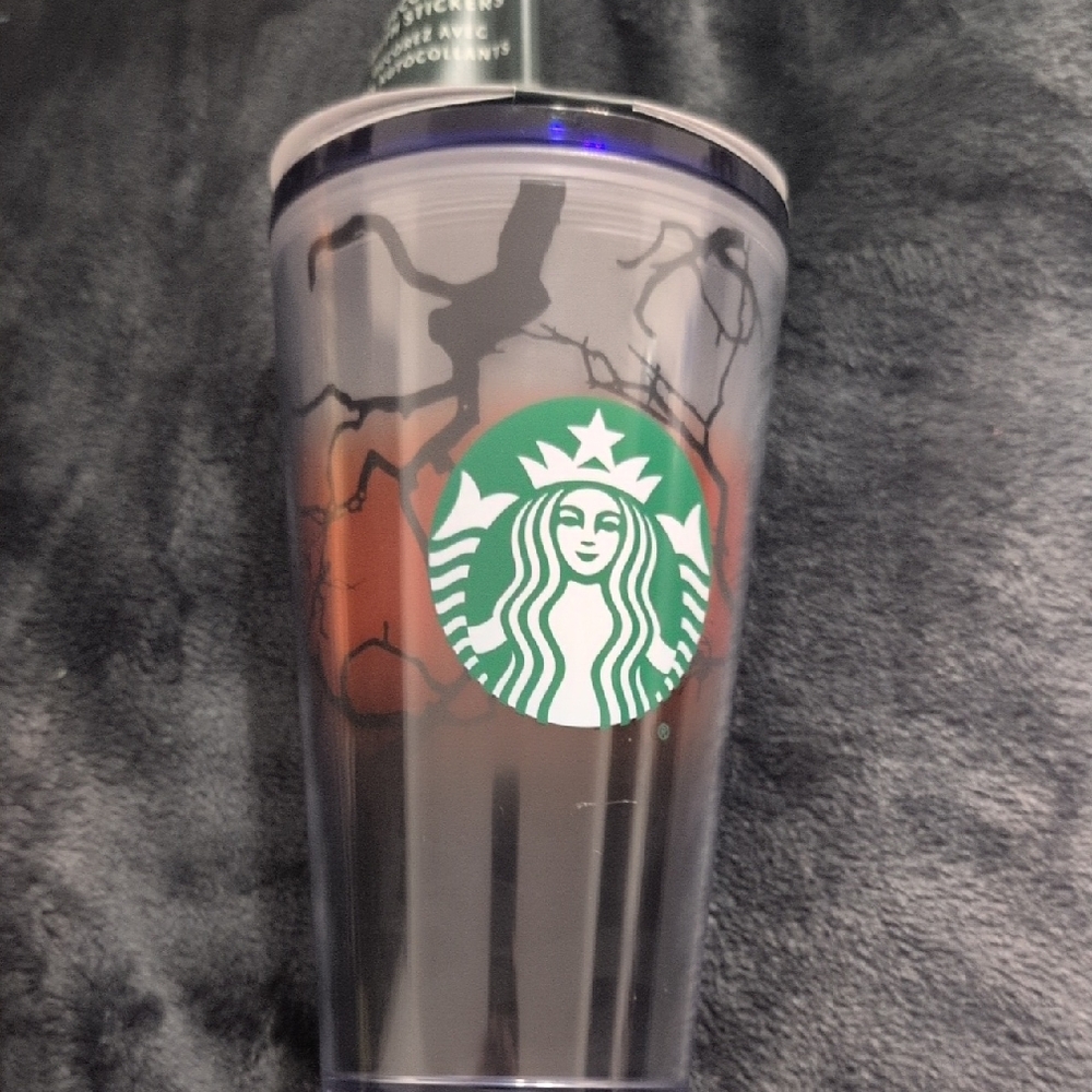 Brand New Starbucks Black & Green Logo Travel Tumbler